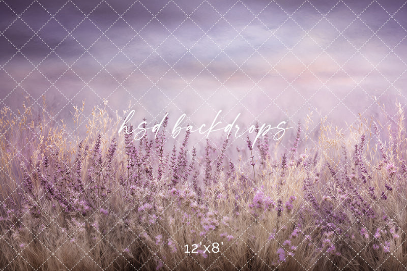 Lavender Haze Meadow – Soft Floral Backdrop
