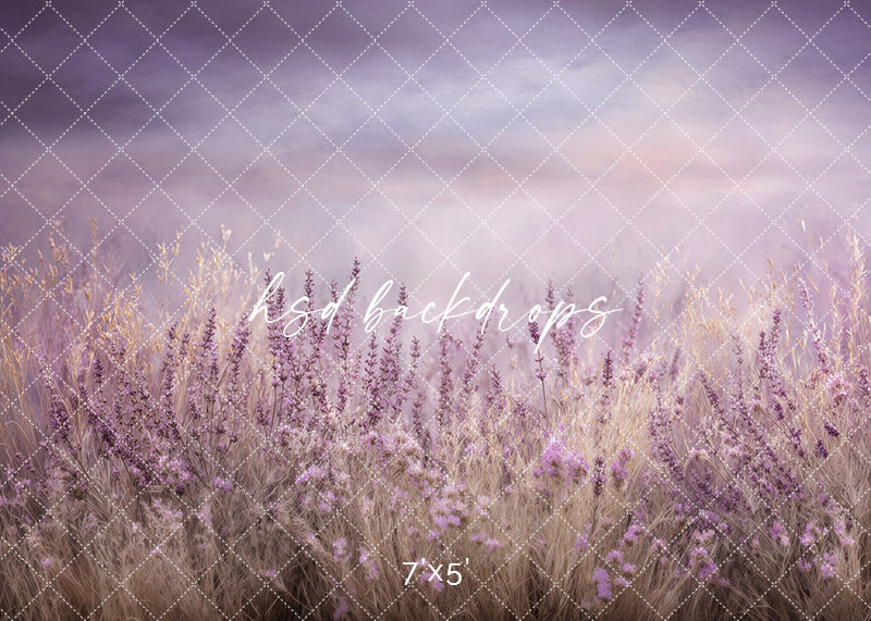 Lavender Haze Meadow – Soft Floral Backdrop
