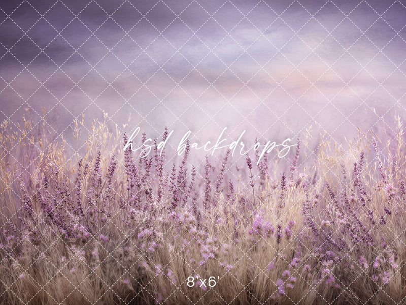 Lavender Haze Meadow – Soft Floral Backdrop