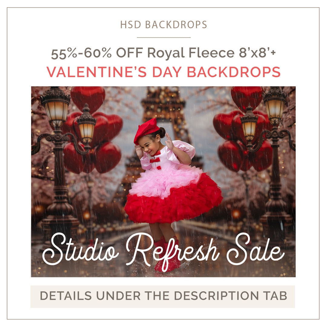 DAY 2: 55%-60% Off Valentines Backdrops 8&
