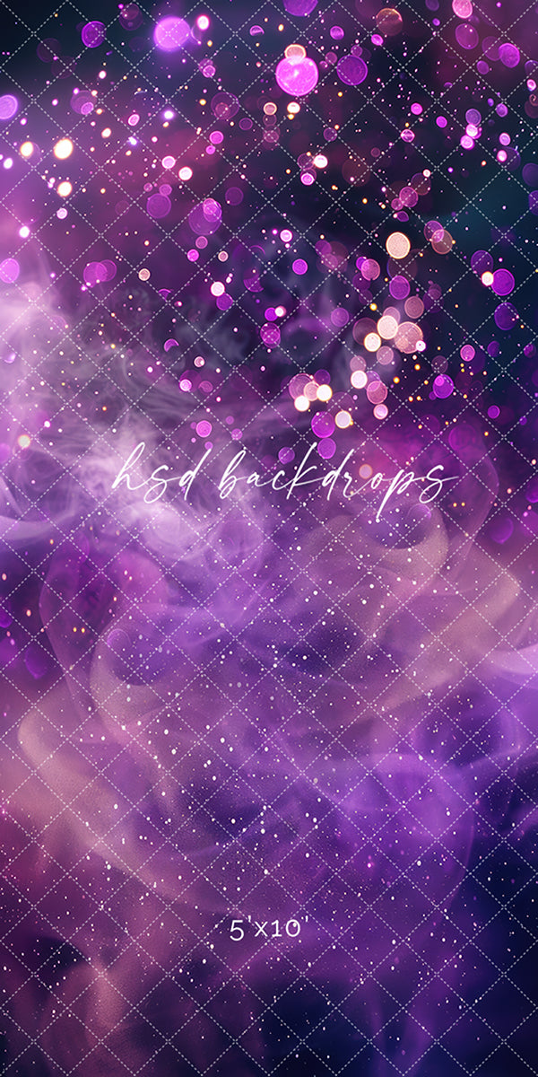 Purple Bokeh Glam Popstar Concert Photo Backdrop Swift