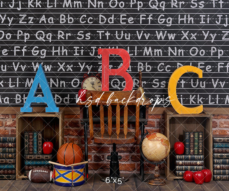 Vintage Classroom Back to School Backdrop for Photography – HSD ...