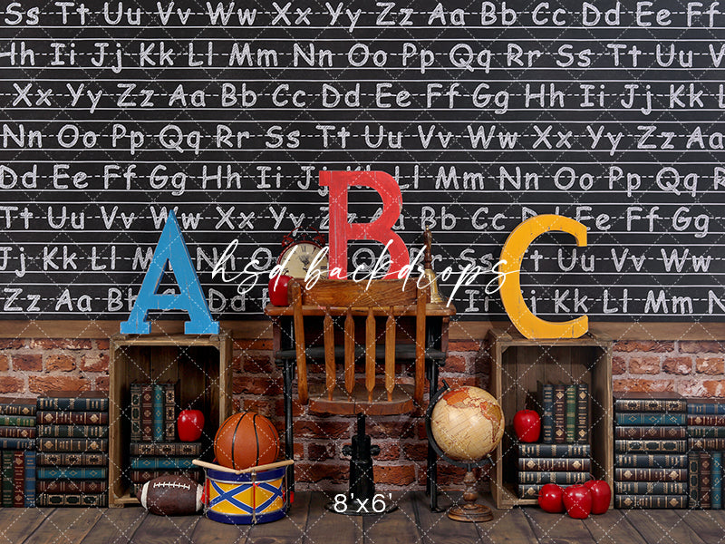 Vintage Classroom Back to School Backdrop for Photography – HSD ...