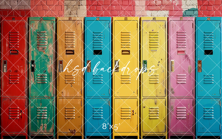 Colorful Vintage Lockers (sweep options)