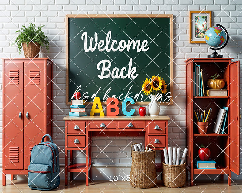 Welcome Back to School Classroom Photo Backdrop – HSD Photography Backdrops