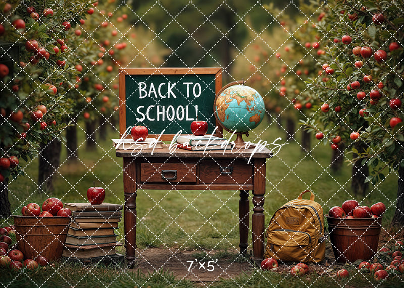 Apples & Education back to school backdrop for photos – HSD Photography ...