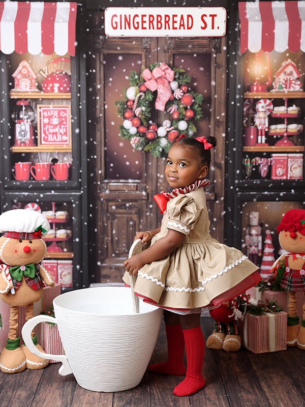 Christmas Sweet Shop (snow) - HSD Photography Backdrops 