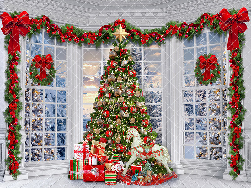 Around the Christmas Tree - HSD Photography Backdrops 