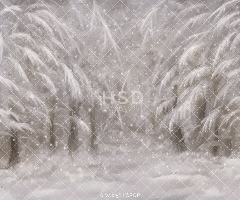 Snowy Forest - HSD Photography Backdrops 