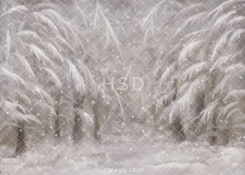 Snowy Forest - HSD Photography Backdrops 