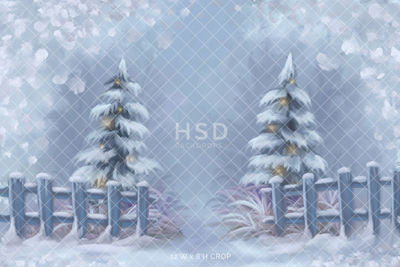 Winter Wonderland Entrance - HSD Photography Backdrops 