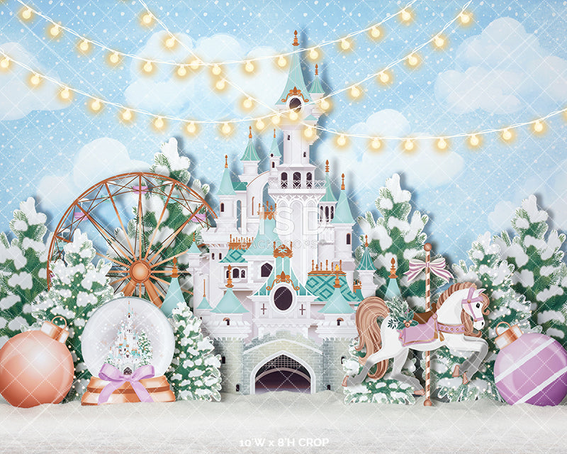 Winter Wonderland Castle - HSD Photography Backdrops 