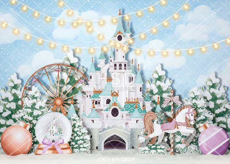 Winter Wonderland Castle - HSD Photography Backdrops 