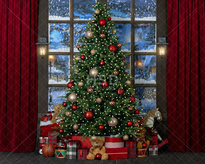 Under the Christmas Tree - HSD Photography Backdrops 