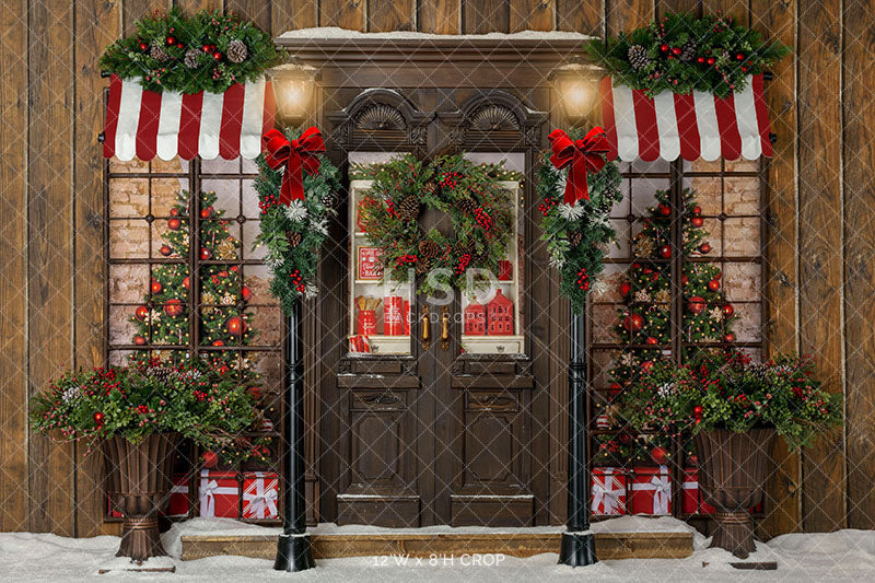 Merry Christmas Lane - HSD Photography Backdrops 