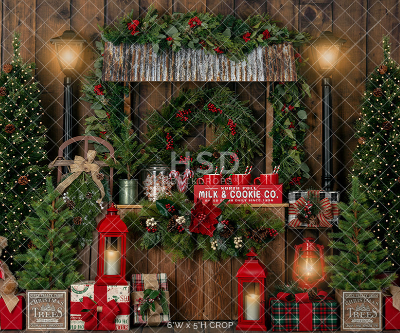 Christmas Stand (Lights) - HSD Photography Backdrops 