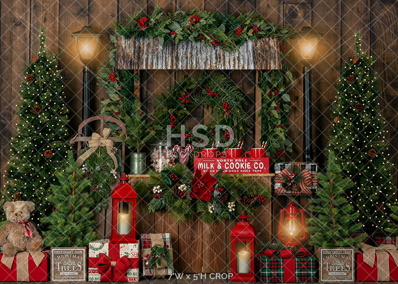 Christmas Stand (Lights) - HSD Photography Backdrops 
