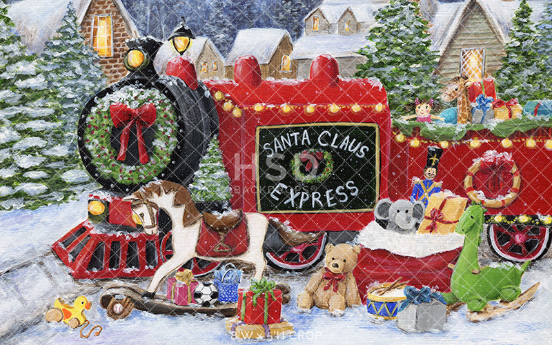 Santa Claus Express - HSD Photography Backdrops 