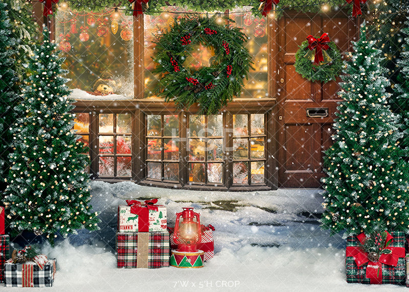 Santa's North Pole (lights) - HSD Photography Backdrops 