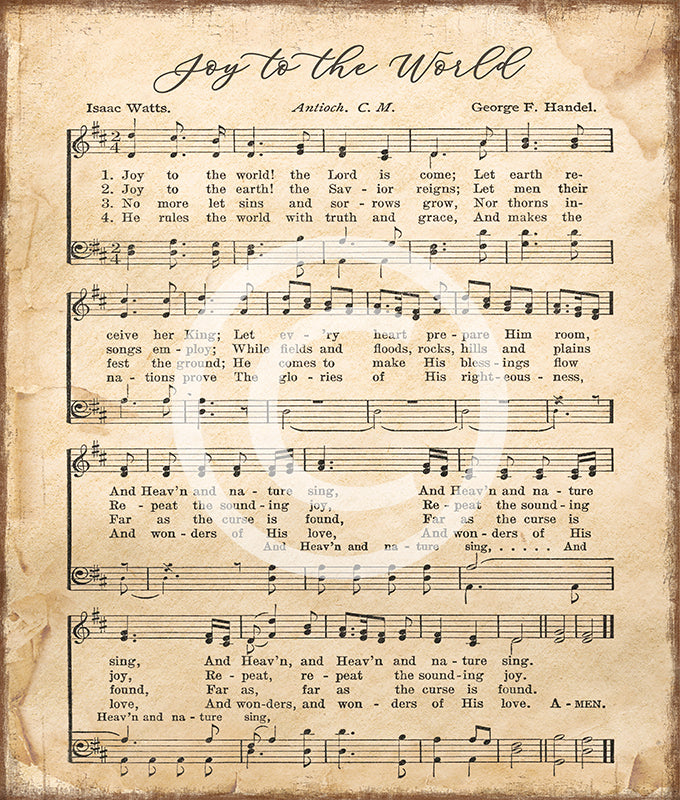 Christmas Hymn Wall Hangings - HSD Photography Backdrops 