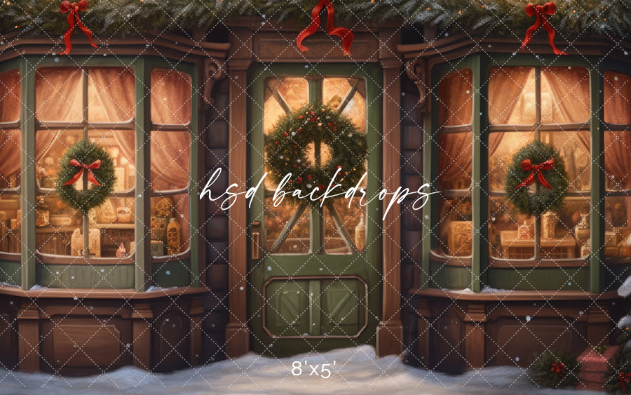 Santa’s Workshop Backdrop | Elves Toy Shop Photography Background