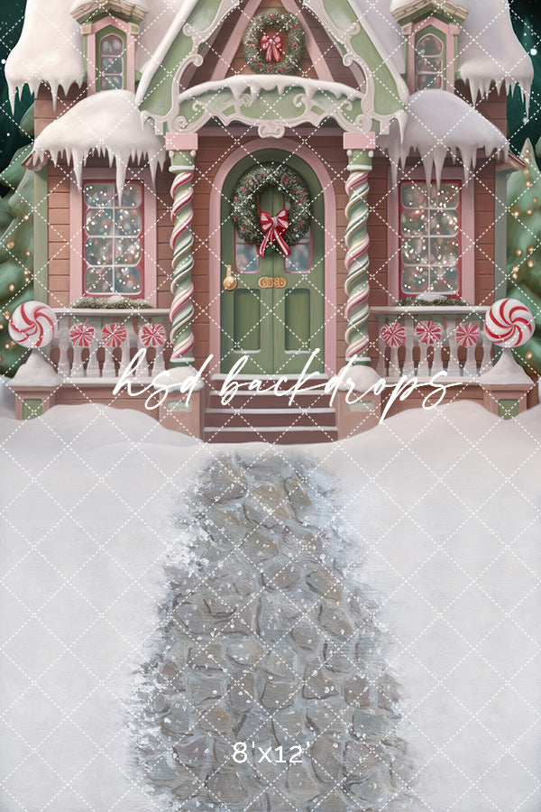 Victorian Gingerbread House (sweep options) - HSD Photography Backdrops 