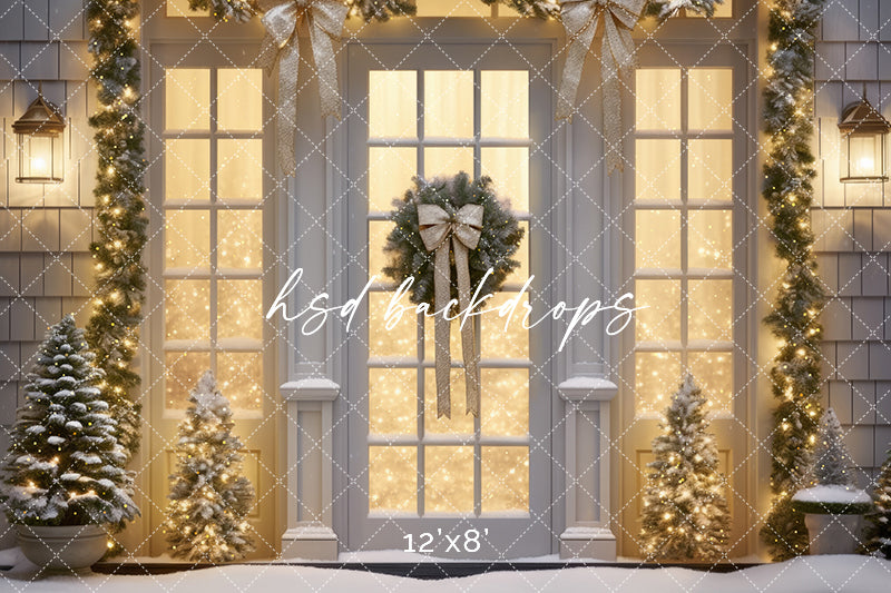 Champagne Winter Windows - HSD Photography Backdrops 