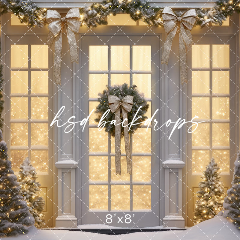 CHAMPAGNE WINTER WINDOWS 8'x8' - HSD Photography Backdrops 
