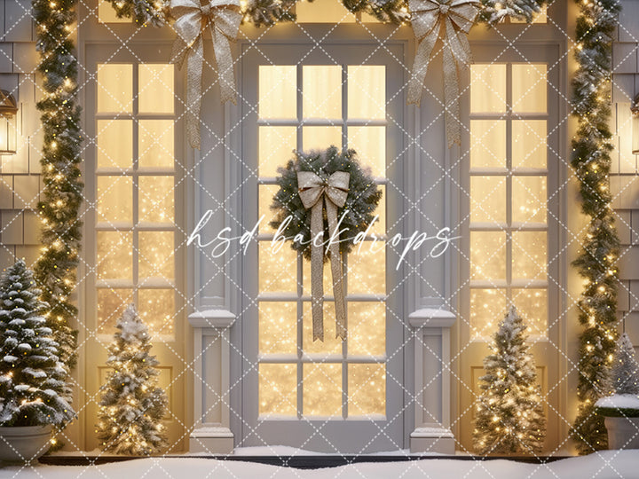 Champagne Winter Windows - HSD Photography Backdrops 