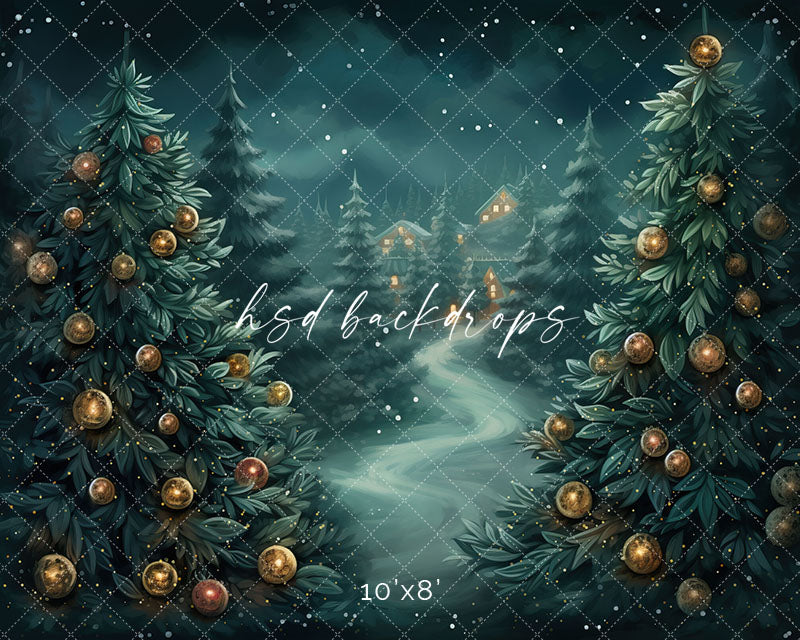 Beyond the Winter Trees - HSD Photography Backdrops 