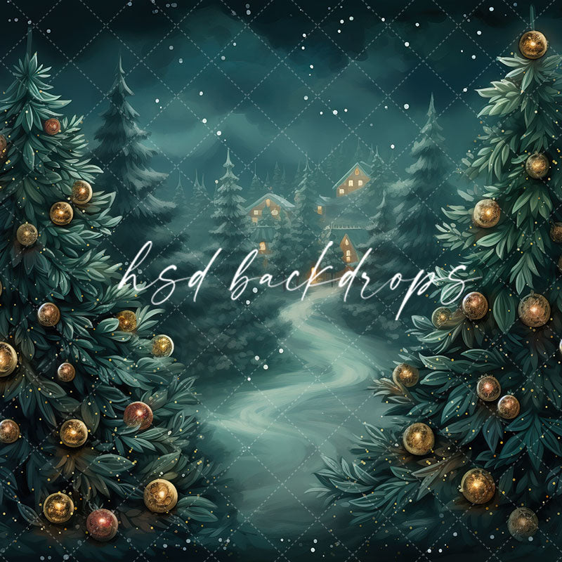 Beyond the Winter Trees - HSD Photography Backdrops 