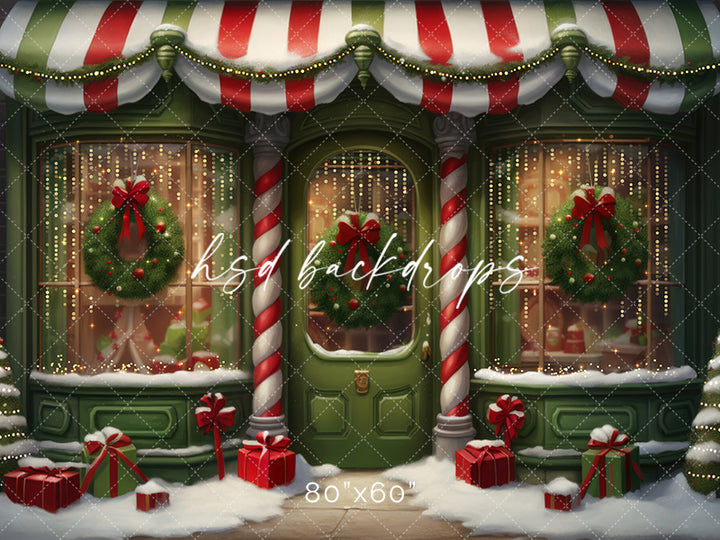Grinchmas Storefront - HSD Photography Backdrops 