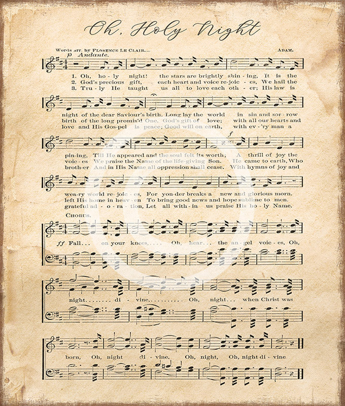 Christmas Hymn Wall Hangings - HSD Photography Backdrops 