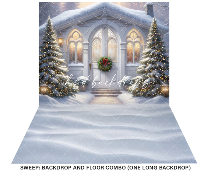 Little Christmas Cathedral (sweep options) - HSD Photography Backdrops 