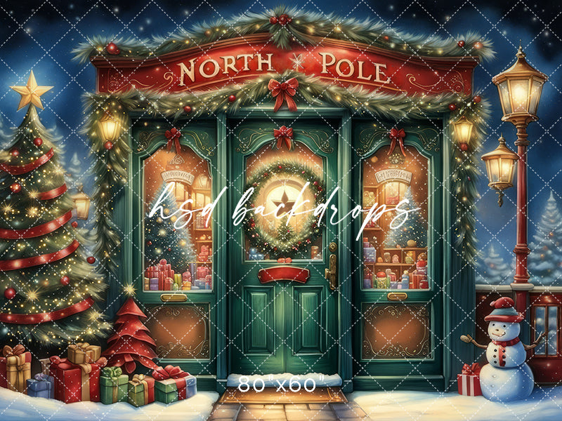 North Pole Trading Co. Christmas Photography Backdrop – HSD Photography ...