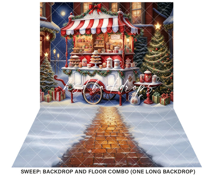 Hot Cocoa Cart (sweep options) - HSD Photography Backdrops 