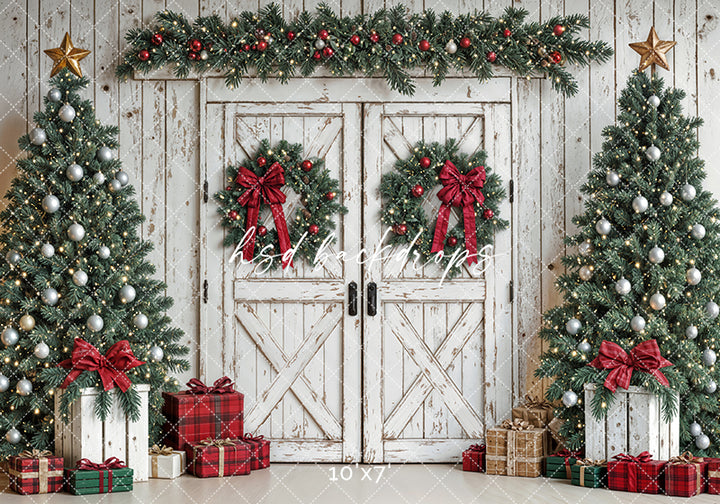 Festive Christmas Barn Doors