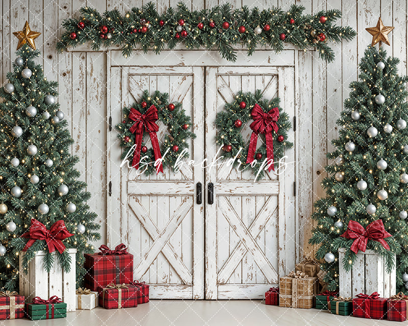 Festive Christmas Barn Doors