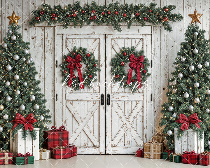 Festive Christmas Barn Doors