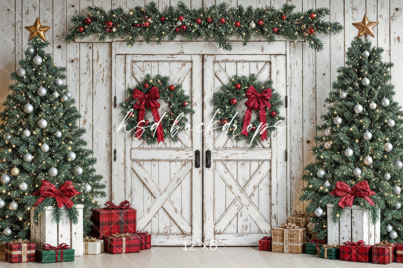 Festive Christmas Barn Doors