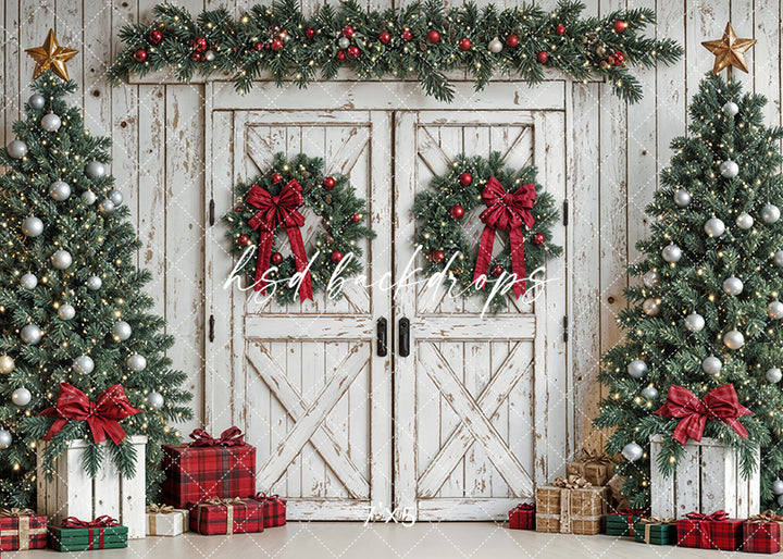 Festive Christmas Barn Doors