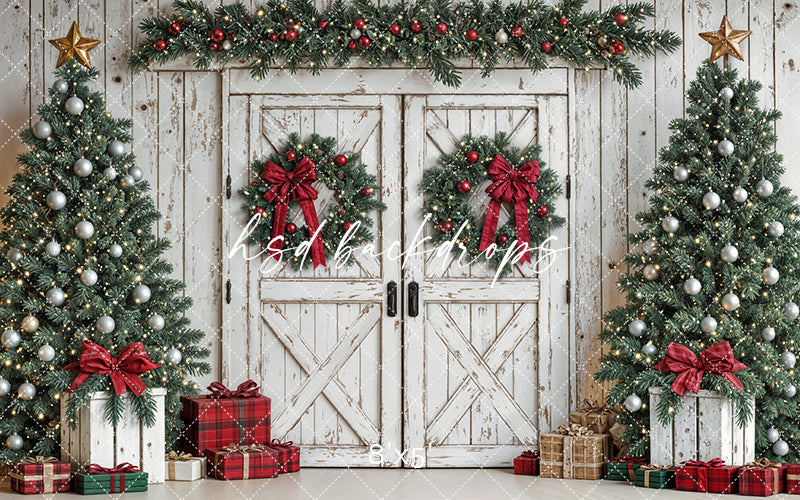 Festive Christmas Barn Doors
