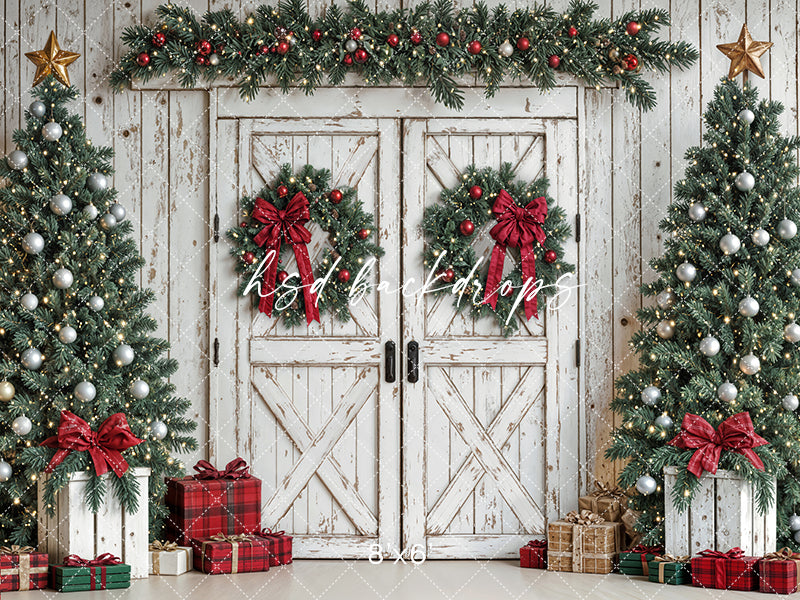 Festive Christmas Barn Doors