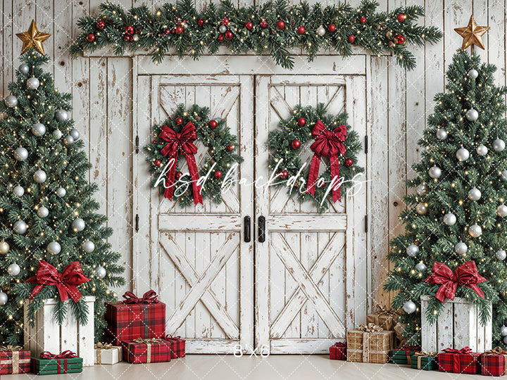 Festive Christmas Barn Doors