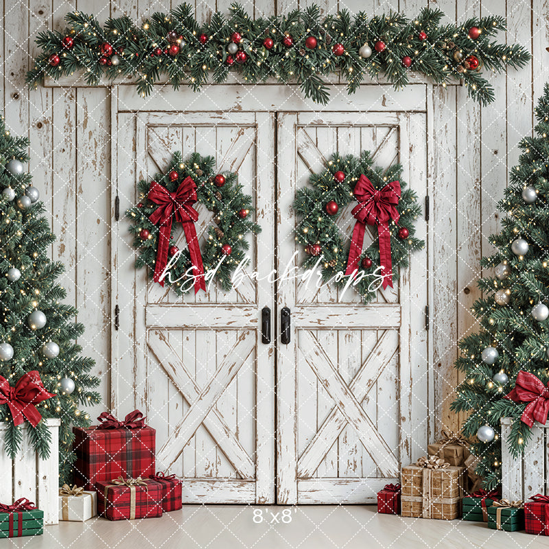 Festive Christmas Barn Doors
