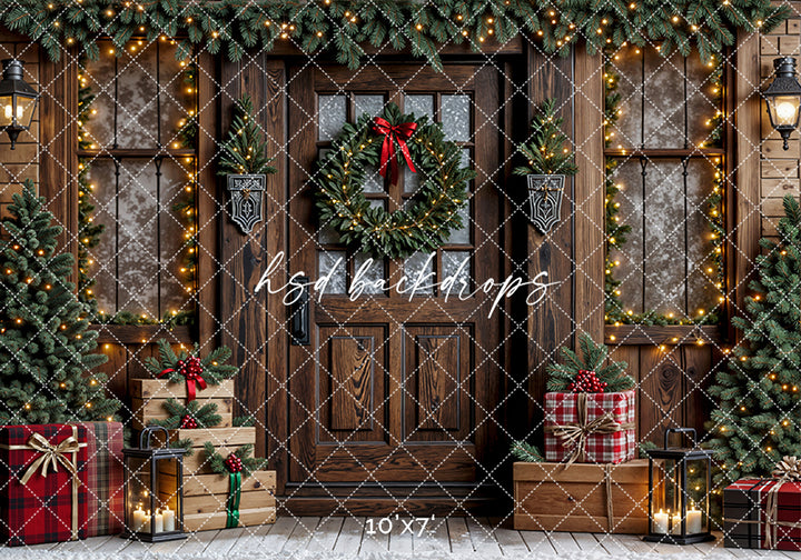 Rustic Christmas Porch (sweep options)