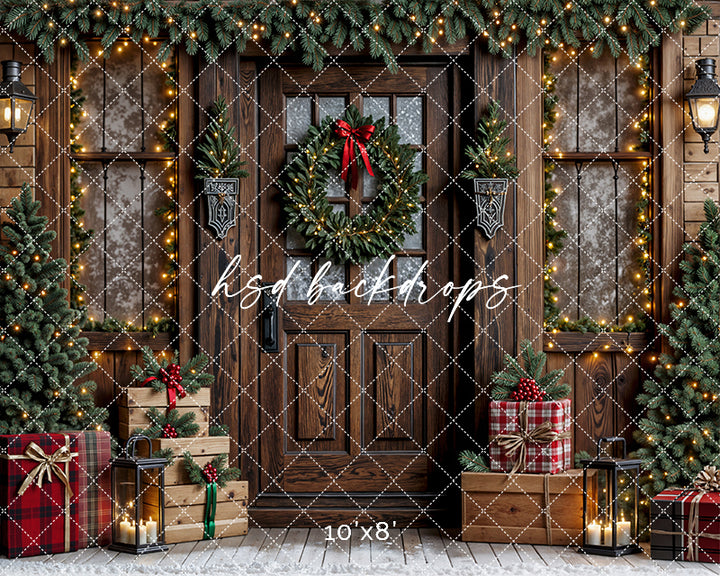 Rustic Christmas Porch (sweep options)