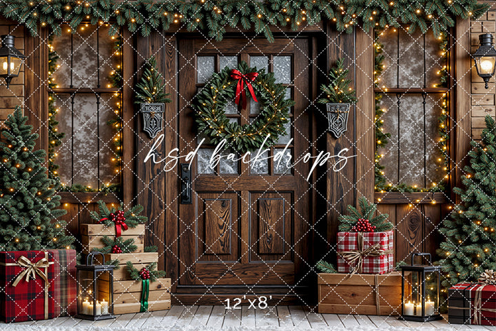 Rustic Christmas Porch (sweep options)