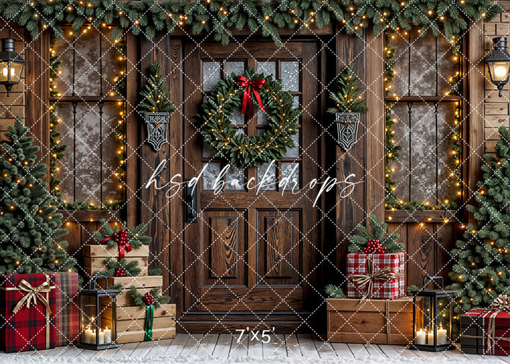 Rustic Christmas Porch (sweep options)