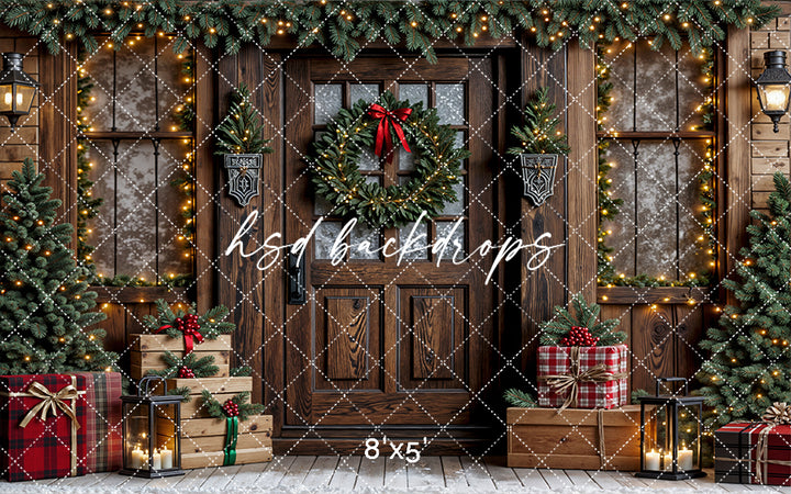 Rustic Christmas Porch (sweep options)